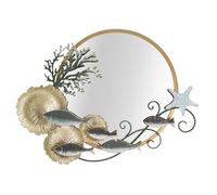 Miroir Mauro Ferretti D Muro Fish Multicolore 88,9x7,6x65,4 cm