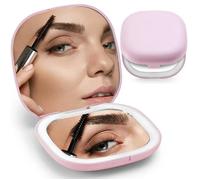 Miroir, miroir grossissant 1X/5X avec petit miroir de maquillage de voyage léger miroir de poche LED