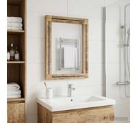 Miroir Montage mural Marron et Noir 70 x 50 x 3 cm Verre vidaXL