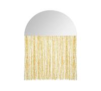 Miroir Mural à Franges Demi Cercle 34cm Or