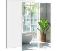 Miroir mural adhésif sans cadre - ESTAMPILLE - 30x21 cm - Verre - Rectangulaire - Montage mural - Polie