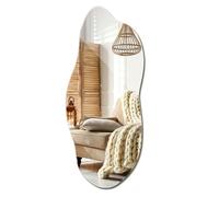 Miroir mural artistique organique moderne 45 x 100 cm miroir irregulier pour decoration interieur