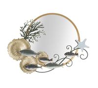Miroir Mauro Ferretti D Muro Fish Multicolore 88,9x7,6x65,4 cm
