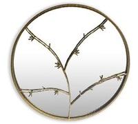Miroir mural - Berkeley Casa Chic by Blumfeldt - cadre métallique - 80 cm - design à branches miroir G