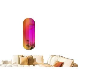 Miroir mural, couleur arc-en-ciel, 17,5 x 47,2 pouces , arc-en-ciel