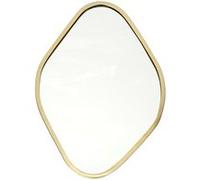 Miroir - HOME DECO FACTORY - Deco Losange - Contour Doré - Or