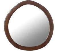 Miroir mural design 40x39 cm en manguier brun Marron G