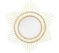 Miroir Mural Design en Rotin "Aina" 70cm Naturel G