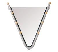 HAKU Miroir mural Sanby - Aluminium/métal - Style moderne - L62 x H67 x P15 cm - Argent