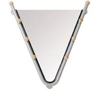 Miroir Mural Design "Sanby" 67cm Argent G