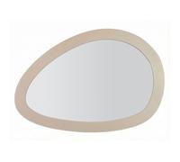 Miroir mural moderne en métal beige 71 x 1,5 x 48 cm