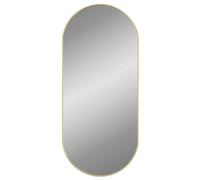 Miroir mural Doré 100x45 cm Ovale