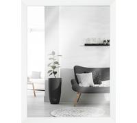 Miroir mural en bois blanc 20x60 cm, design moderne