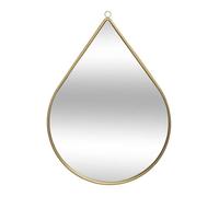 Miroir Mural en Métal ""Goutte"" 29cm Or