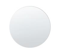 Miroir Mural en Verre Rond Moderne 80 cm Cadre Décoratif Argenté Annemasse