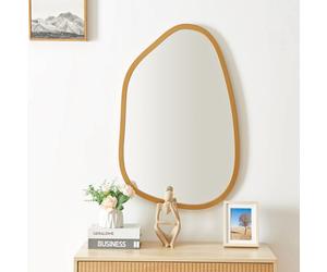 Miroir mural Filiano asymétrique 80 x 58 cm or