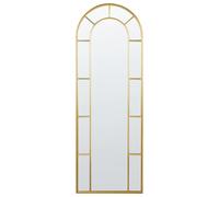 Miroir Mural Glamour Métal 60 x 170 cm Doré Crosses