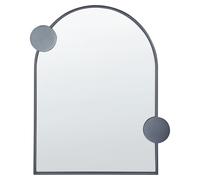 Miroir Mural Glamour Métal 69 x 80 cm Noir Aulon