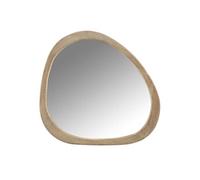 Petit miroir en bois de manguier irrégulier 3 cmx63 cmx56 cm Bois Clair