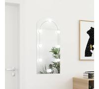 Miroir Mural Maquillage Décoration Chambre Salle de Bain Verre Ovale vidaXL