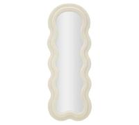Miroir Mural en Tissu Bouclé ""Teddy"" 160cm Crème
