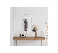 Miroir mural Doré 100x45 cm Ovale