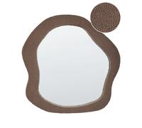 Miroir Mural Moderne à Suspendre 79 x 80 cm Cadre en MDF Forme Irrégulière en Ti