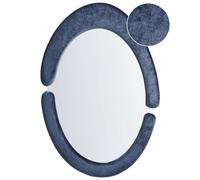 Miroir Mural Moderne Cadre en MDF 53 x 89 cm Décoratif Suspendu Forme Irrégulièr