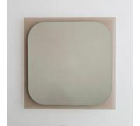 Miroir Mural Moderne en Bronze, 65 cm x 65 cm, Panneau de Particules 100% mélaminé, 18 mm d'épaisseur, Design écologique Flotal-E