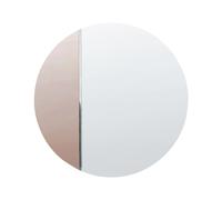 Miroir Mural Moderne Forme Ronde avec Crochets Rose Gold Charron