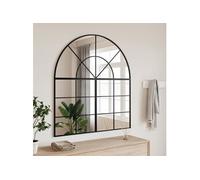 Miroir mural noir 100x110 cm arche fer 3200612