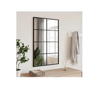 vidaXL Miroir mural Noir Fer 50x80 cm