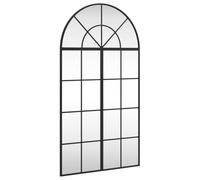 vidaXL Miroir mural 3200606 Arche en fer 60x110 cm Noir