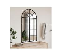 Miroir mural noir 60x110 cm arche fer 3200606
