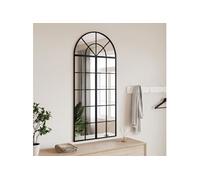 Miroir mural noir 60x130 cm arche fer 3200607