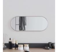 vidaXL Miroir mural argenté ovale