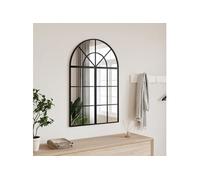 Miroir mural noir 60x90 cm arche fer 3200605