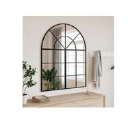 Miroir mural noir 80x100 cm arche fer 3200632