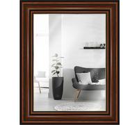 Miroir mural noyer doré 70x100 cm - Style antique