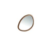 Miroir mural forme organique noyer