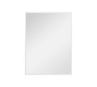 HomCom Miroir mural rectangulaire 60 x 80 cm cadre en MDF blanc