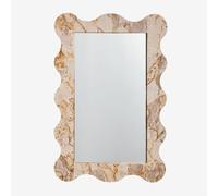 Miroir mural rectangulaire en marbre Bayaibe 60 x 90 cm
