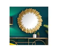 Miroir mural rond 68x68 cm en métal