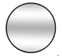 Atmosphera – Miroir mural rond Alice – Ø 38 cm – Cadre métal noir