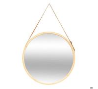 Miroir mural rond avec lanière en cuir D50cm - 5 five simply smart