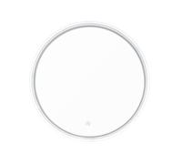Miroir mural rond de 60 cm, avec éclairage LED et capteur, bord transparent lumineux, mémoire réglages (SATZFULED60)