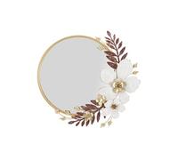 Miroir mural rond design Flot en Métal, Verre et MDF 74.9x72.4 cm Multicolore
