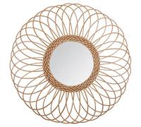 Atmosphera Miroir Rosace en rotin Ø58 cm Beige