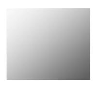 Miroir mural sans cadre 80 x 60 cm en verre rectangulaire avec pièces de | Verre de haute qualité, forte réflexion, montage horizontal et vertical, matériel de fixation inclus, polyvalent