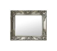 vidaXL Miroir mural style baroque rectangulaire suspendu décoratif 50x40 cm argenté